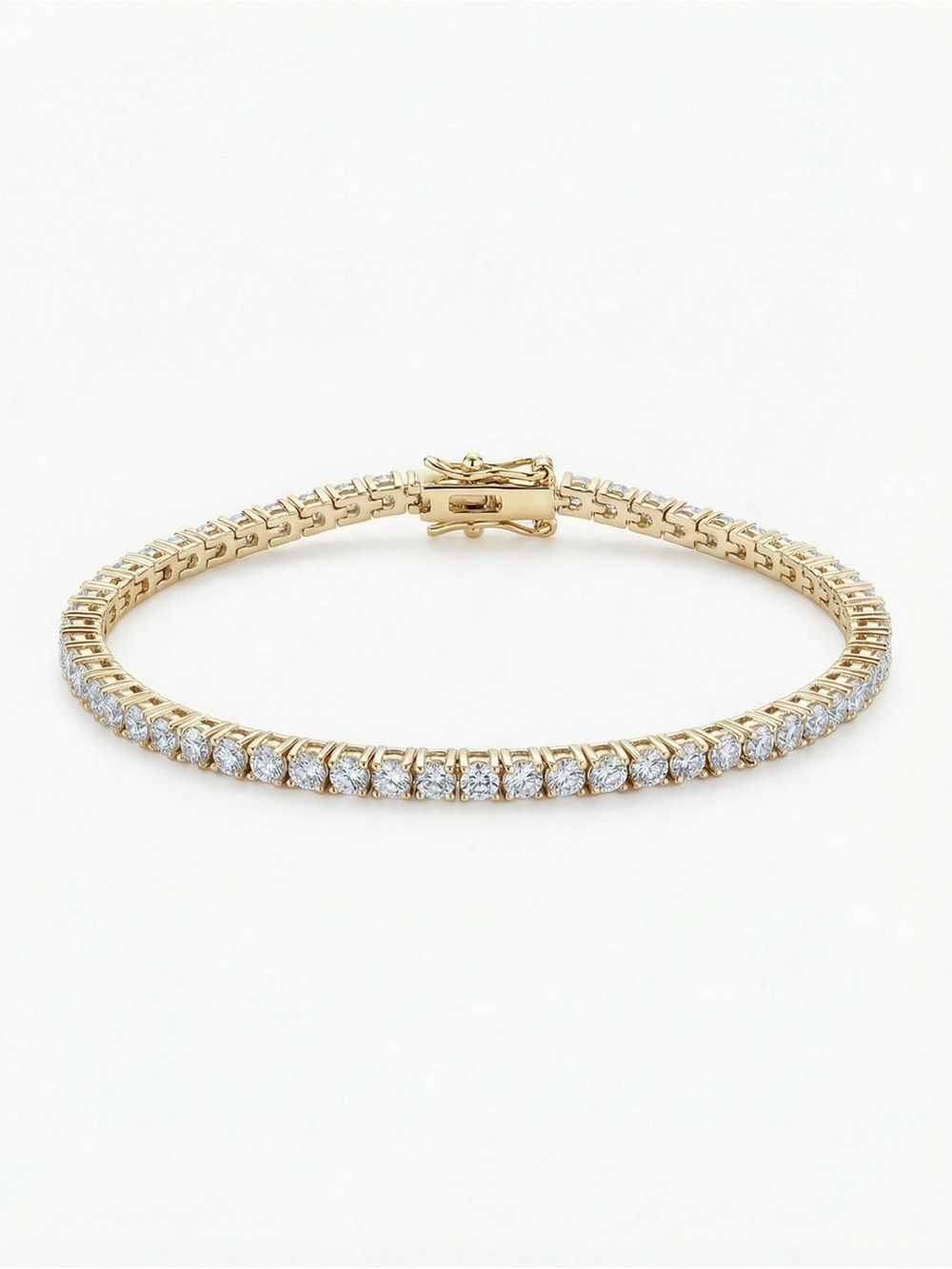 The M Jewelers Thin Tennis Bracelet - Gold
